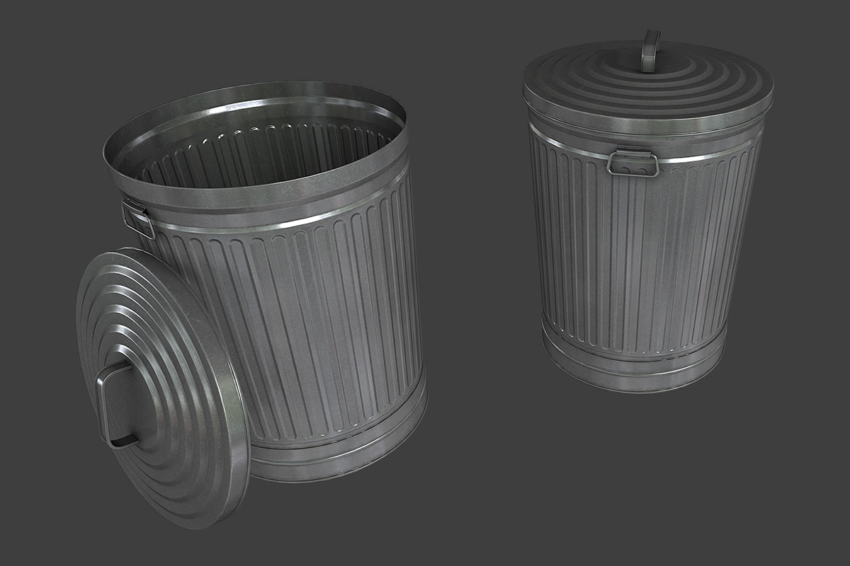 Trash Can in Urban - product preview 8