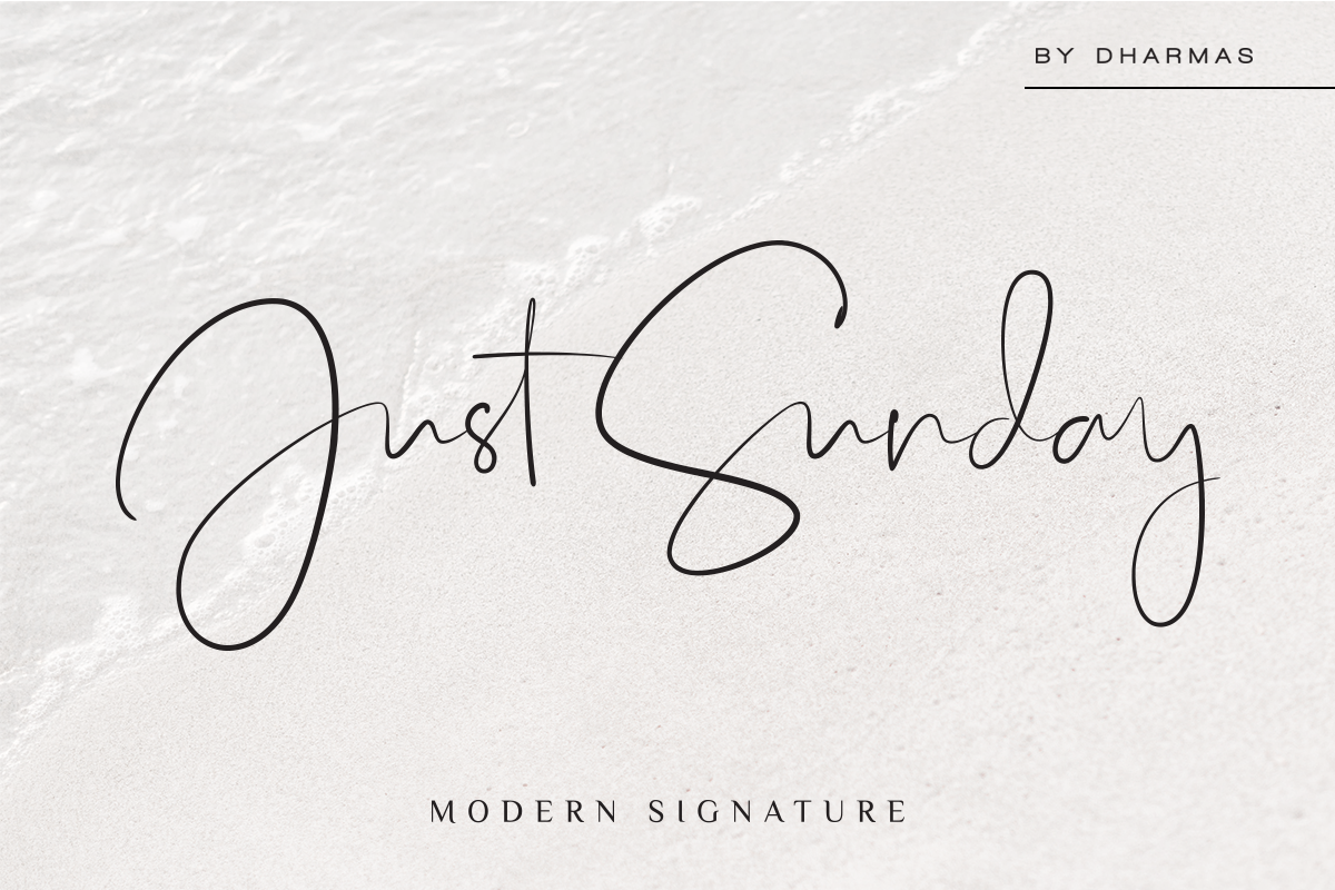 Just Sunday - Family Modern Script in Modern Fonts - product preview 8