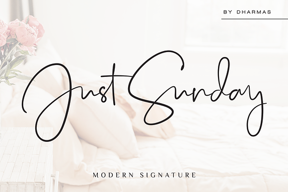 Just Sunday - Family Modern Script in Modern Fonts - product preview 15