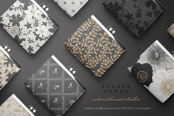 FLOWER POWER botanical illustrations in Illustrations - product preview 5