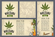 Set template posters Marijuana