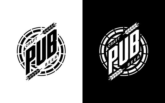 Craft beer brewery vector logo in Illustrations - product preview 2