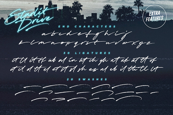 Starlit Drive Signature Font in Script Fonts - product preview 7