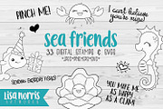Sea Friends Digital Stamps and SVGs