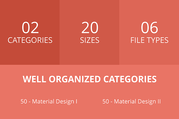 100 Material Design Line Icons in Graphics - product preview 2