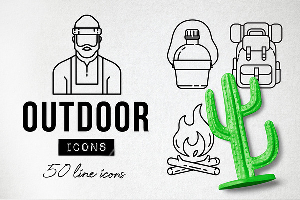 Adventure Outdoor Icons - Camping