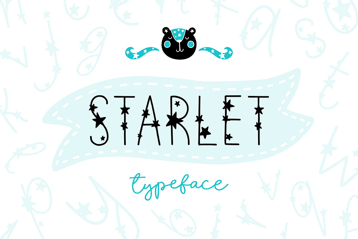 Starlet Typeface with Clipart! in Display Fonts - product preview 8