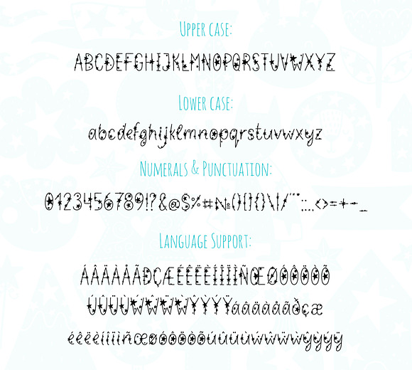 Starlet Typeface with Clipart! in Display Fonts - product preview 4