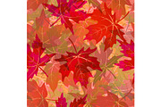 Seamless Pattern, Maple Leaves