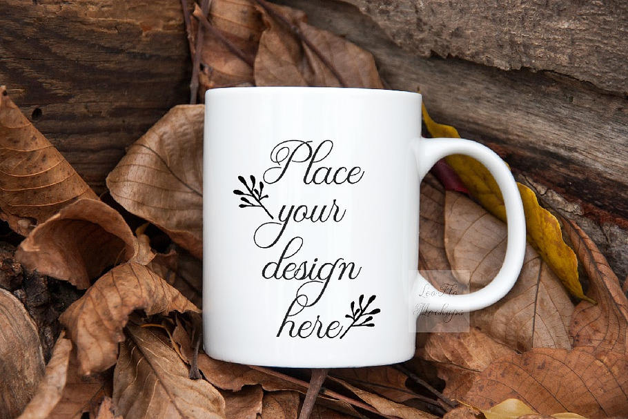Autumn Fall Halloween Cup Mockup mug in Product Mockups - product preview 8