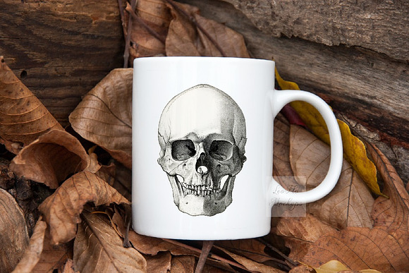 Autumn Fall Halloween Cup Mockup mug in Product Mockups - product preview 2