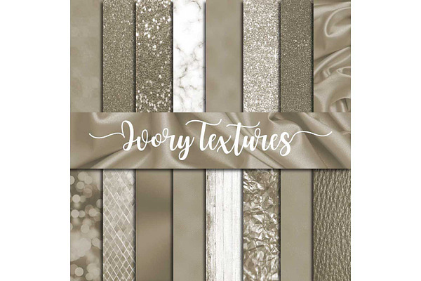 Ivory Textures Digital Paper