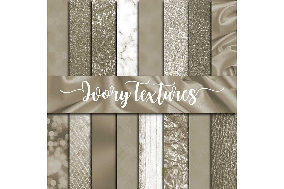 Ivory Textures Digital Paper in Textures - product preview 8