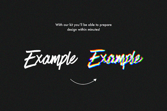Glitch Text Effects Collection in Photoshop Layer Styles - product preview 1