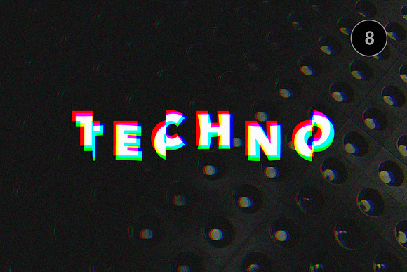 Glitch Text Effects Collection in Photoshop Layer Styles - product preview 9