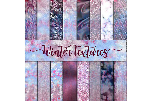 Winter Textures Digital Paper
