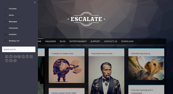 Escalate Creative Blogger Template in Templates - product preview 2