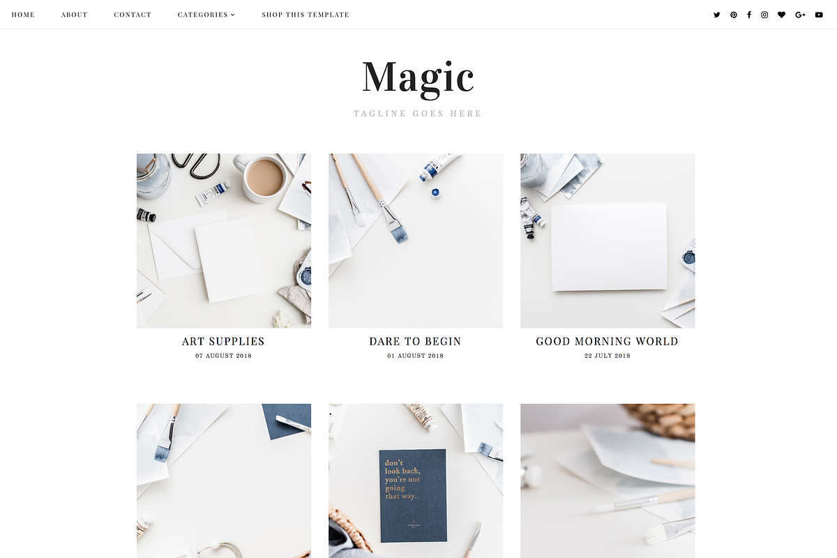 Magic | Blogger Template in Website Templates - product preview 8