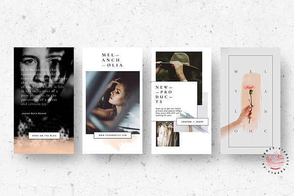Animated Stories - Melancholia in Instagram Templates - product preview 3