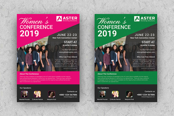 Women Conference flyer