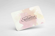 Splatter Watercolour Business Card