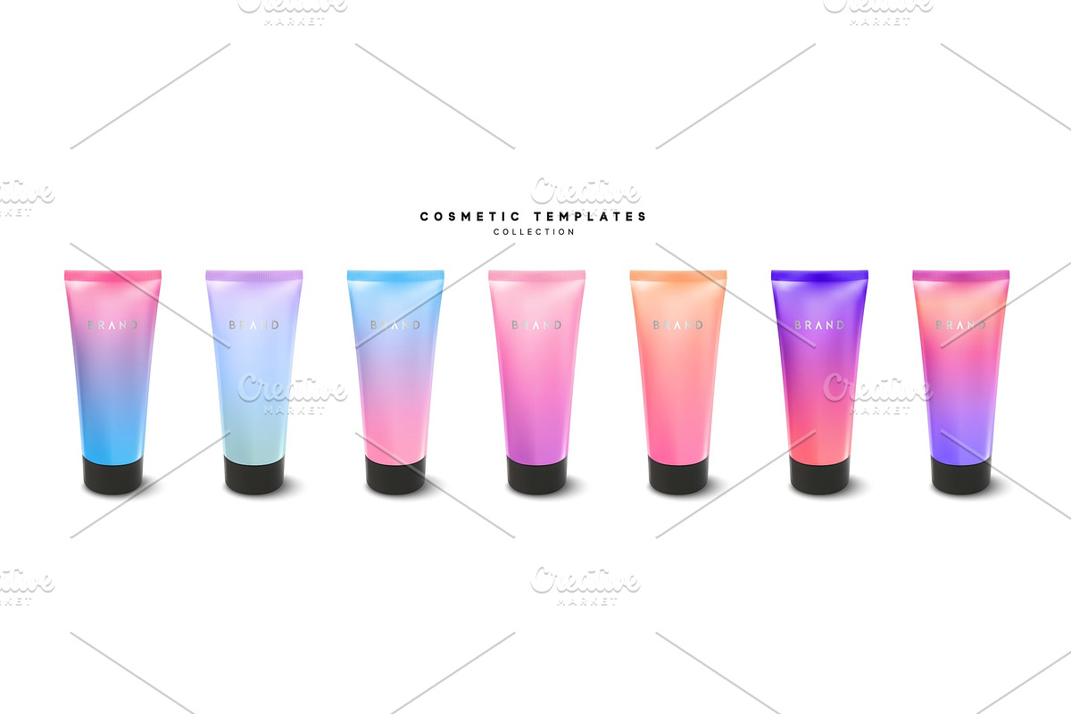 Cream or lotion tube in Product Mockups - product preview 8