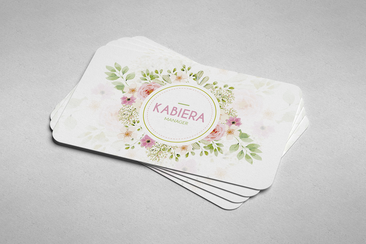 Effective Rose Business Card in Business Card Templates - product preview 8