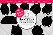 Hamster Silhouette Clipart Vector