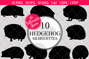 Hedgehog Silhouette Clipart Vector