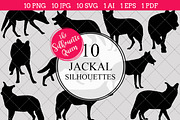Jackal Silhouette Clipart Vector