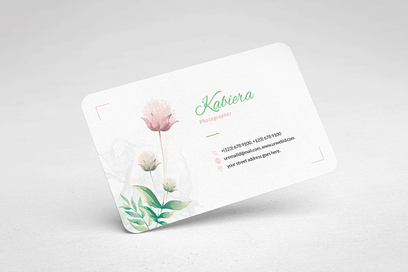 Creative Floral Business Card in Business Card Templates - product preview 1