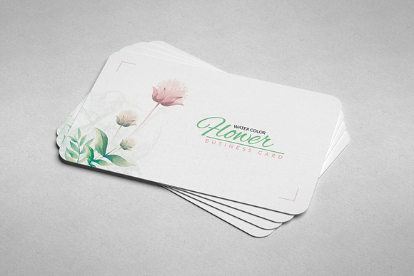 Creative Floral Business Card in Business Card Templates - product preview 2