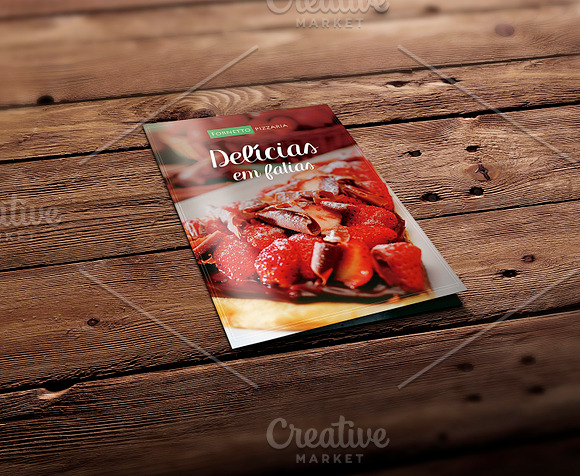 Mockup A4 / A5 Folder 4 Textures in Print Mockups - product preview 2