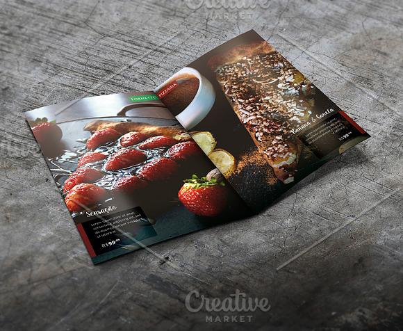 Mockup A4 / A5 Folder 4 Textures in Print Mockups - product preview 5
