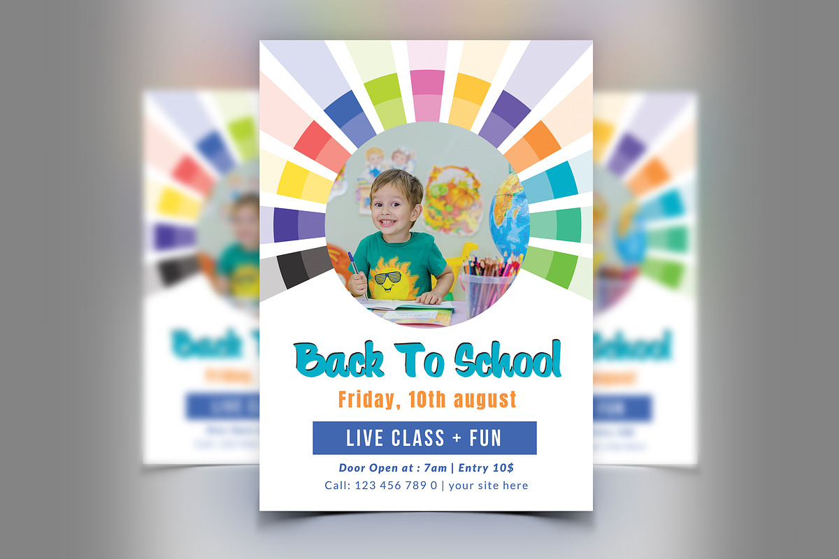 Back to School Flyer Template in Flyer Templates - product preview 8