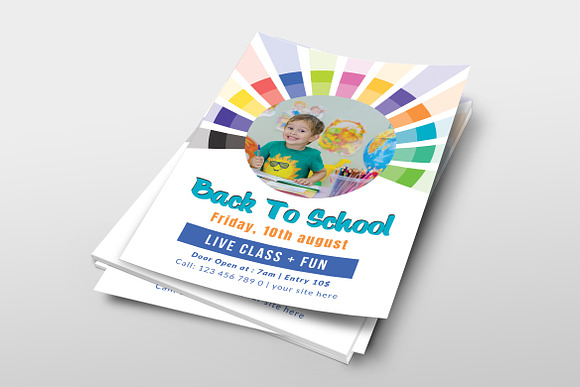 Back to School Flyer Template in Flyer Templates - product preview 1