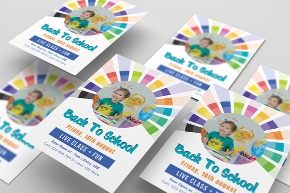 Back to School Flyer Template in Flyer Templates - product preview 3