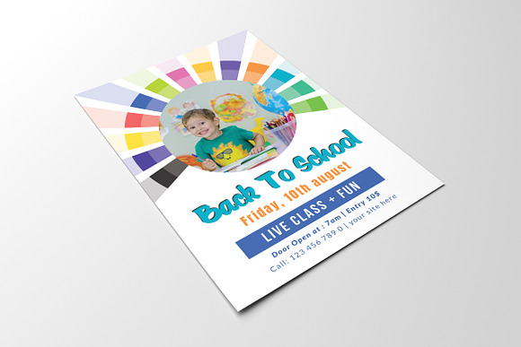 Back to School Flyer Template in Flyer Templates - product preview 4