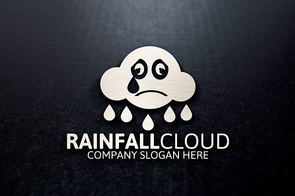 Rainfall Cloud Logo