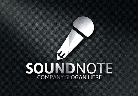 Sound Note Logo in Logo Templates - product preview 1