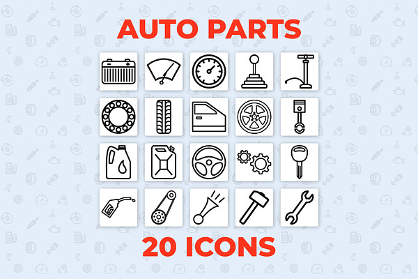 Auto Parts Icons