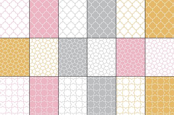 Seamless Pastel Moroccan Patterns in Patterns - product preview 1