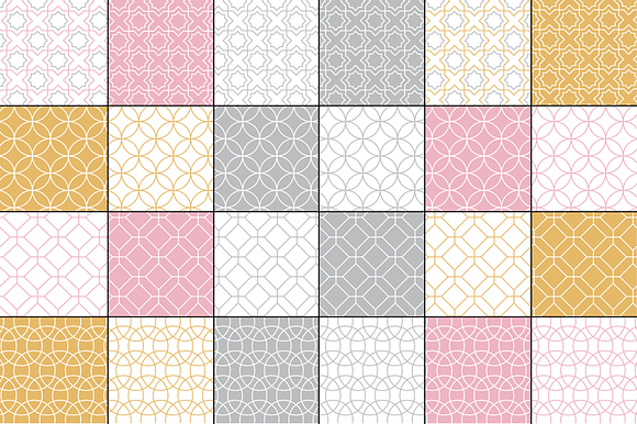 Seamless Pastel Moroccan Patterns in Patterns - product preview 3