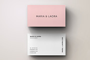 Pink Modern Business Card Template