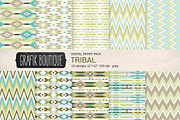 Tribal pattern olive