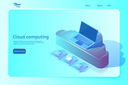 Cloud computing web page template