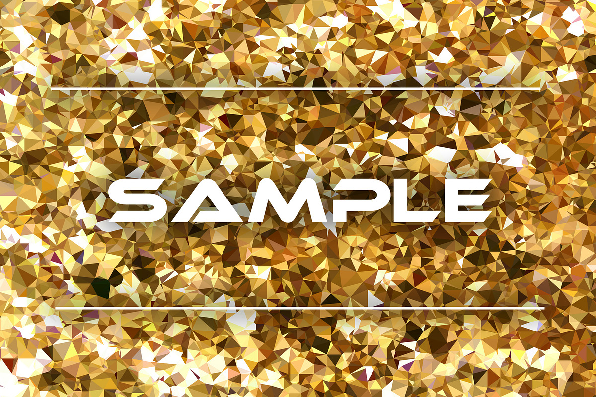 Golden geometric background in Patterns - product preview 8