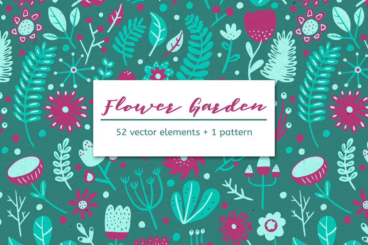 FLOWER GARDEN – Graphics + Pattern in Objects - product preview 8