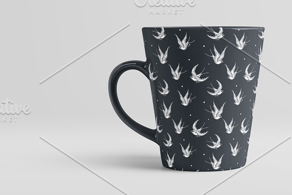 Swallow seamless Vector Pattern in Patterns - product preview 4