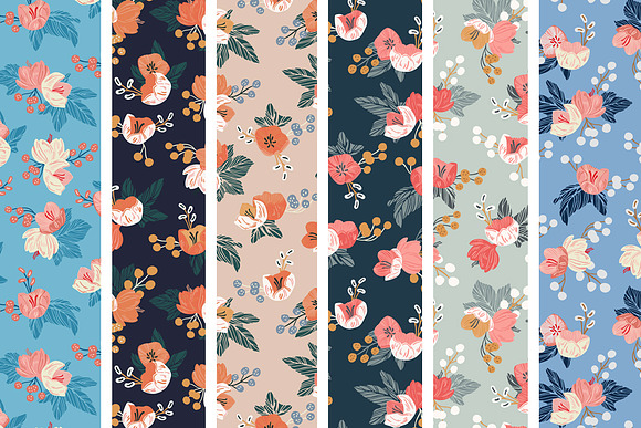 Ivy & Bloom - Seamless Patterns in Patterns - product preview 2